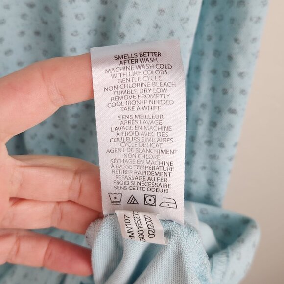 Travis Mathew Thundersnow Short Sleeve Polo Shirt Blue Geo Print sz L - Picture 8 of 8